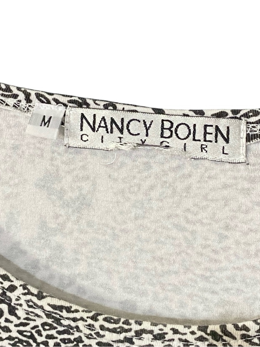 Nancy Bolen Beaded Zebra Top M Art to Wear Maximalist Statement Artsy - Picture 9 of 9